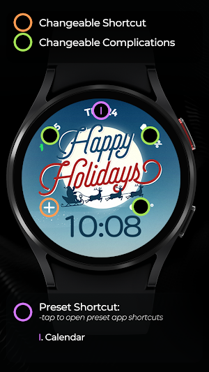 TVV Christmas 6 Watch Face Screenshot 3