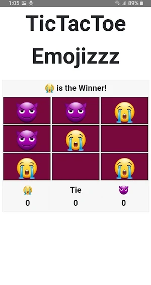 TicTacToe Emoji Screenshot 2