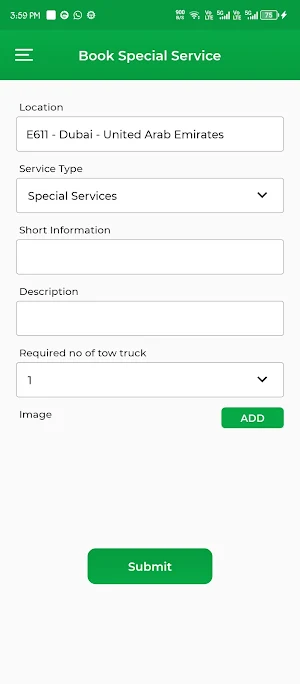 Galaxy Towing Customer Screenshot 3