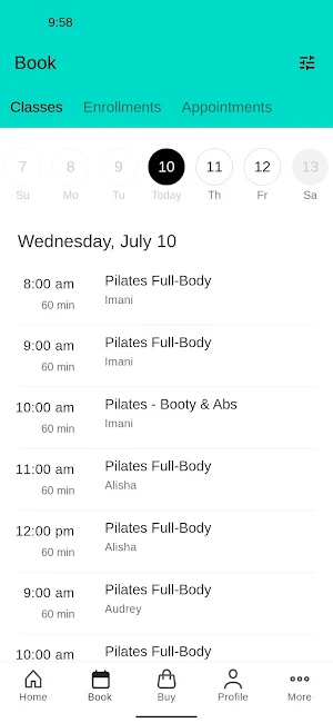 Miami Pilates Company Screenshot 1