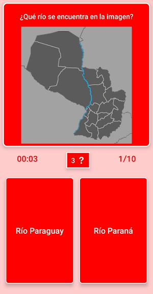 Mapa de Paraguay - Quiz Screenshot 3