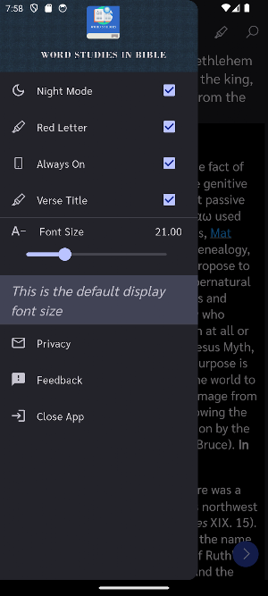 Word Studies in Bible Screenshot 1