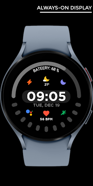 Nighty Digital 21 - watch face Screenshot 2