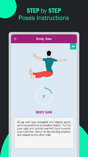 Pilates Yoga Fitness Workouts at Home Screenshot 3