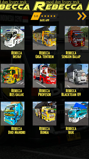 Mod and Livery Truck Rebecca Screenshot 1