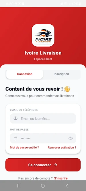 IVOIRE LIVRAISON Screenshot 1