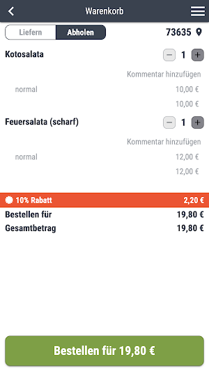 Restaurant Elia Rudersberg Screenshot 1