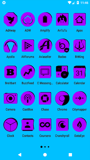 Purple and Black Icon Pack Screenshot 1
