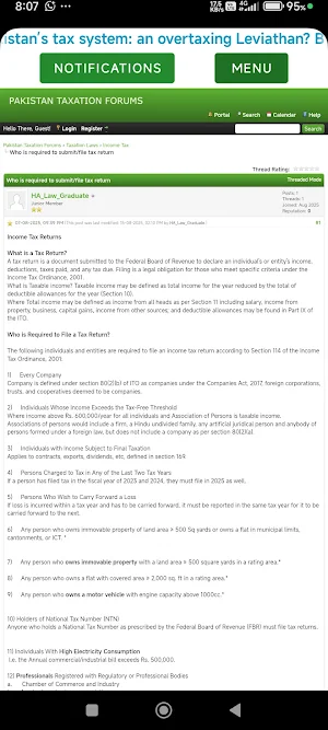 Pak Tax Forums Screenshot 2