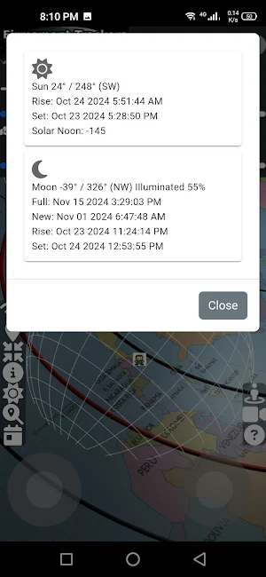 Flat Earth Firmament Trackers Screenshot 3