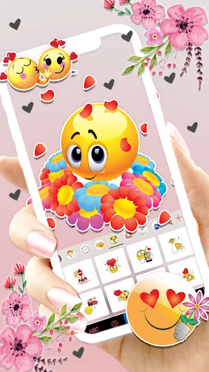 Faith Blossom Keyboard Background Screenshot 3