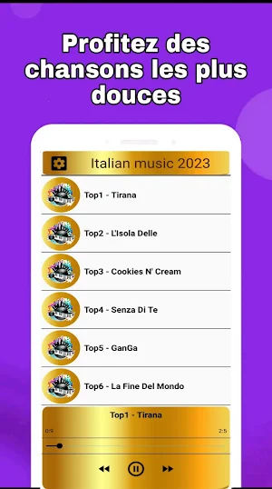Italian music 2023 without net Screenshot 1