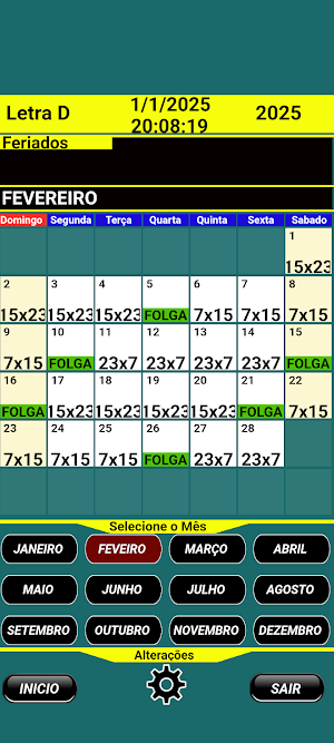 Escala de turno Arcelormittal Screenshot 3