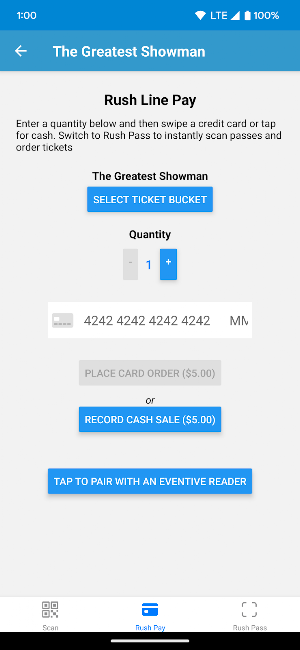Eventive Scanner Screenshot 1