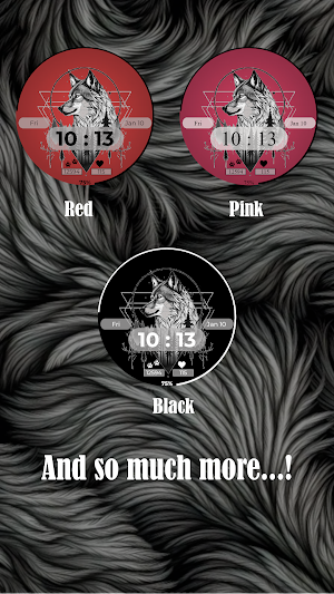 Wolf Spirit Digital Watchface Screenshot 3