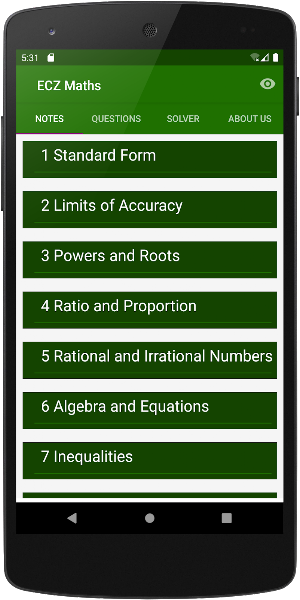 Education Council of Zambia Maths Revision Screenshot 0