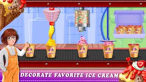 Ice Cream Dessert Factory: Ice Popsicle Game Screenshot 0