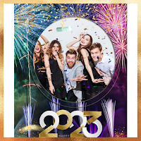 New year photo frame 2023