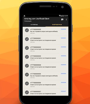 Sms-reg.com Unofficial Client Screenshot 1