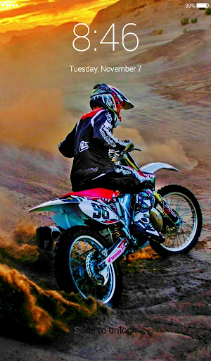 Motocross Lock Screen Screenshot 1