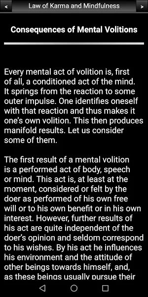 Law of Karma and Mindfulness Screenshot 2