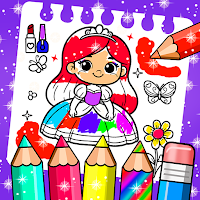 Girls Coloring Game Doll Paint