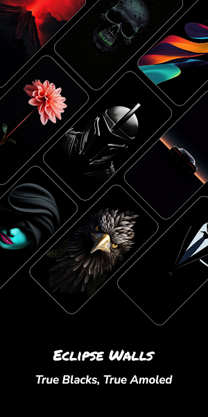 Eclipse Walls Amoled Wallpaper Screenshot 0