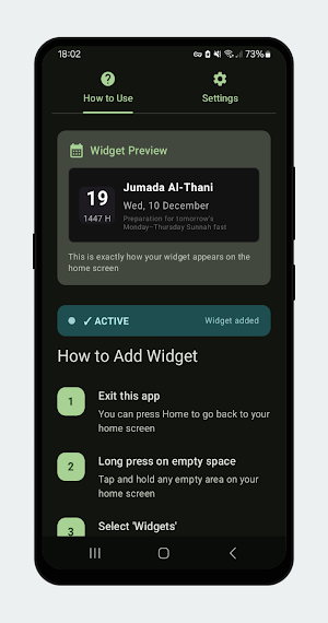 Hijri Today – Islamic Widget Screenshot 3