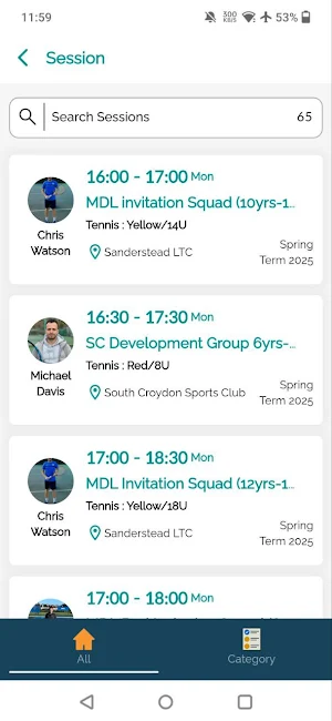 MDL Coaching Tennis Screenshot 2