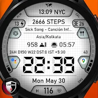 Digital Watch Face 055