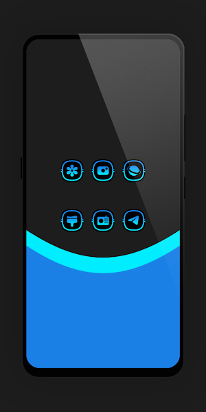 Funky Sky Blue Icon Pack Screenshot 3