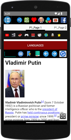 Vladimir Putin - Biography Screenshot 1