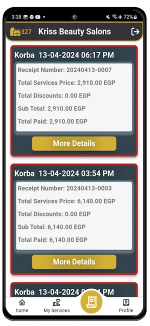 Kriss Beauty Salons Screenshot 2