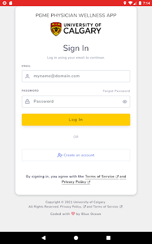 PGME Physician Wellness App Screenshot 3