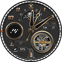 BFF9-Black Analog Pattern Gear