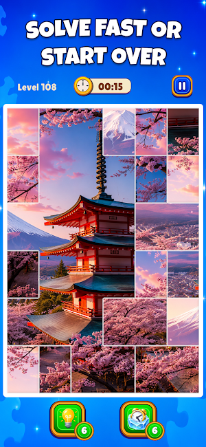 Picrush: Timed Picture Puzzle Screenshot 2