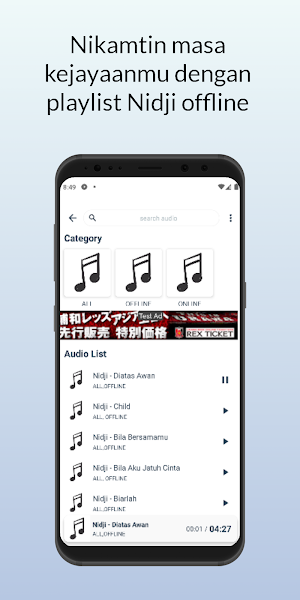 Lirik Lagu Nidji Offline Screenshot 1