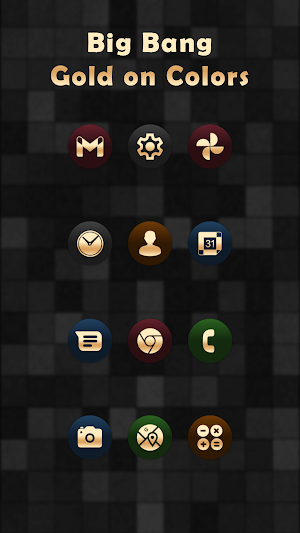 Big Bang Gold On Colors Icons Screenshot 0