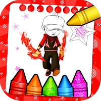 Boboiboy cartoon coloring book