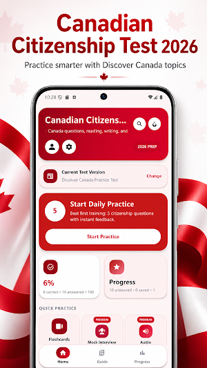 Canadian Citizenship Test 2026 Screenshot 0