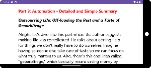 The 4 hour work week summary screenshot 5
