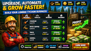 Idle Wood Tycoon Lumberjack 3D Screenshot 2