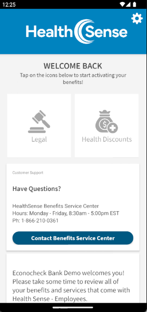 MyHealthSense™ Screenshot 1