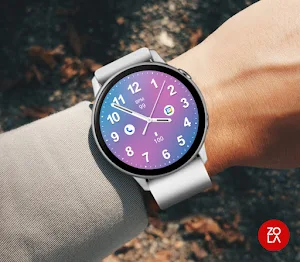 Casual Blue Pink Watch Face Screenshot 2