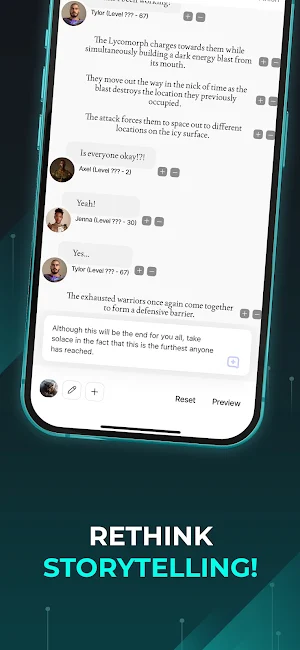 ChattyFic - Chat Storytelling Screenshot 2