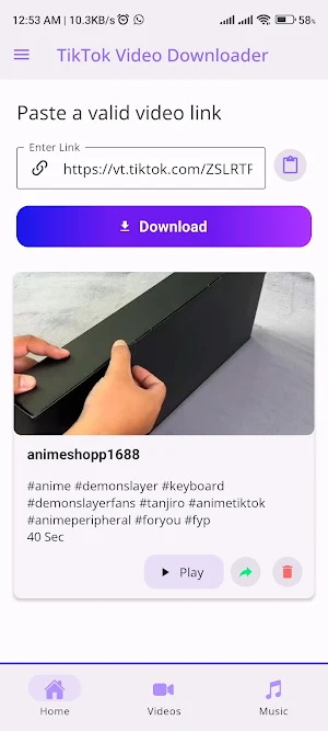 TikTok Download Screenshot 3