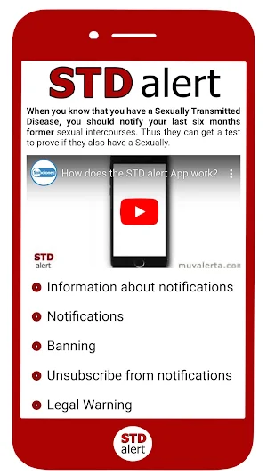 STD alert, discreet notice Screenshot 2