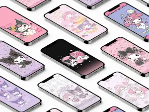 Kuromi and My Melody Wallpaper Screenshot 0