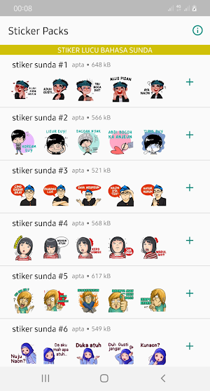 Stiker Lucu Bahasa Sunda WAStickerApps Screenshot 1
