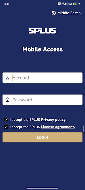 SPLUS Mobile Access Screenshot 0